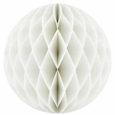 Creativery 1 Wabenball 20cm Papierkugeln Honeycomb Pompons Hängedeko Partydeko Dekoball Weiß