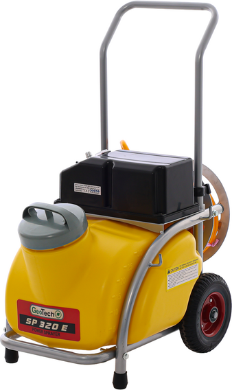 GeoTech SP 320 E - Pompe de pulvérisation électrique à batterie sur chariot - 30 L