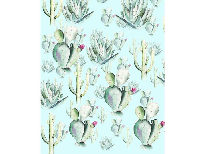 VLIESTAPETE CACTUS BLUE