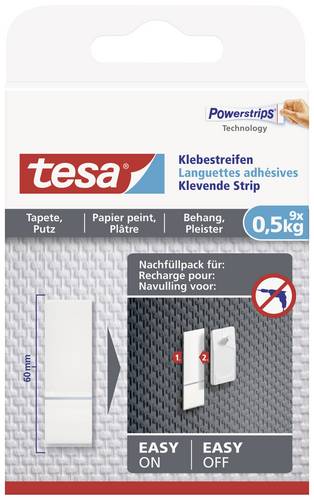 TESA 77770 Klebestreifen Weiß Inhalt: 9St.