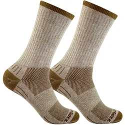 Wrightsock, Unisex, Sportsocken, Adventure Crew (M), Grün, Beige