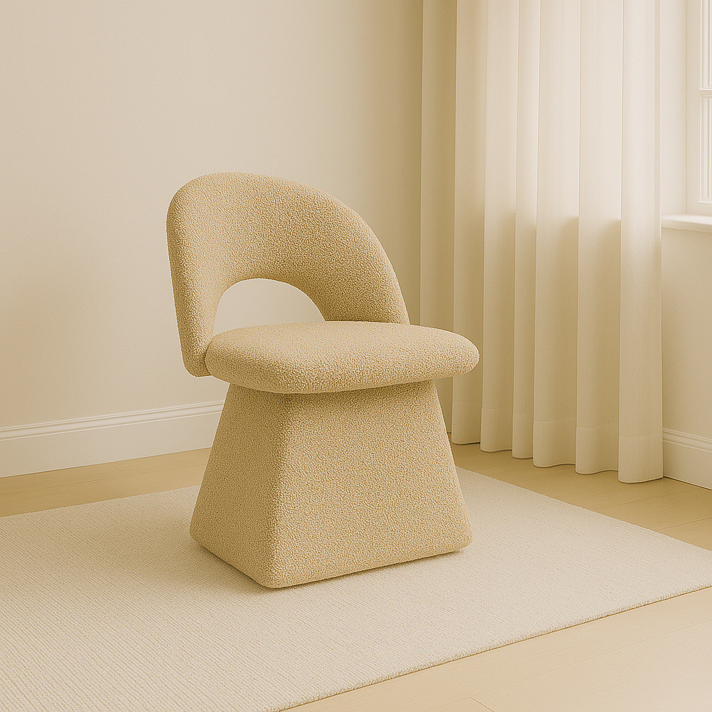Kaiser Möbel stoel Abisso Mils met beige Catch Me stofbekleding