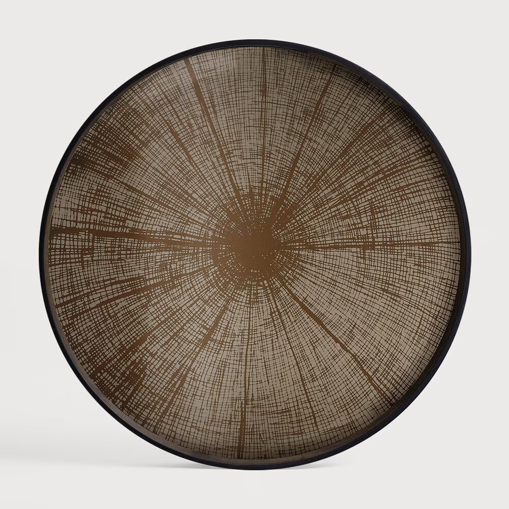 Ethnicraft Rond Dienblad Slice 61 cm - Brons