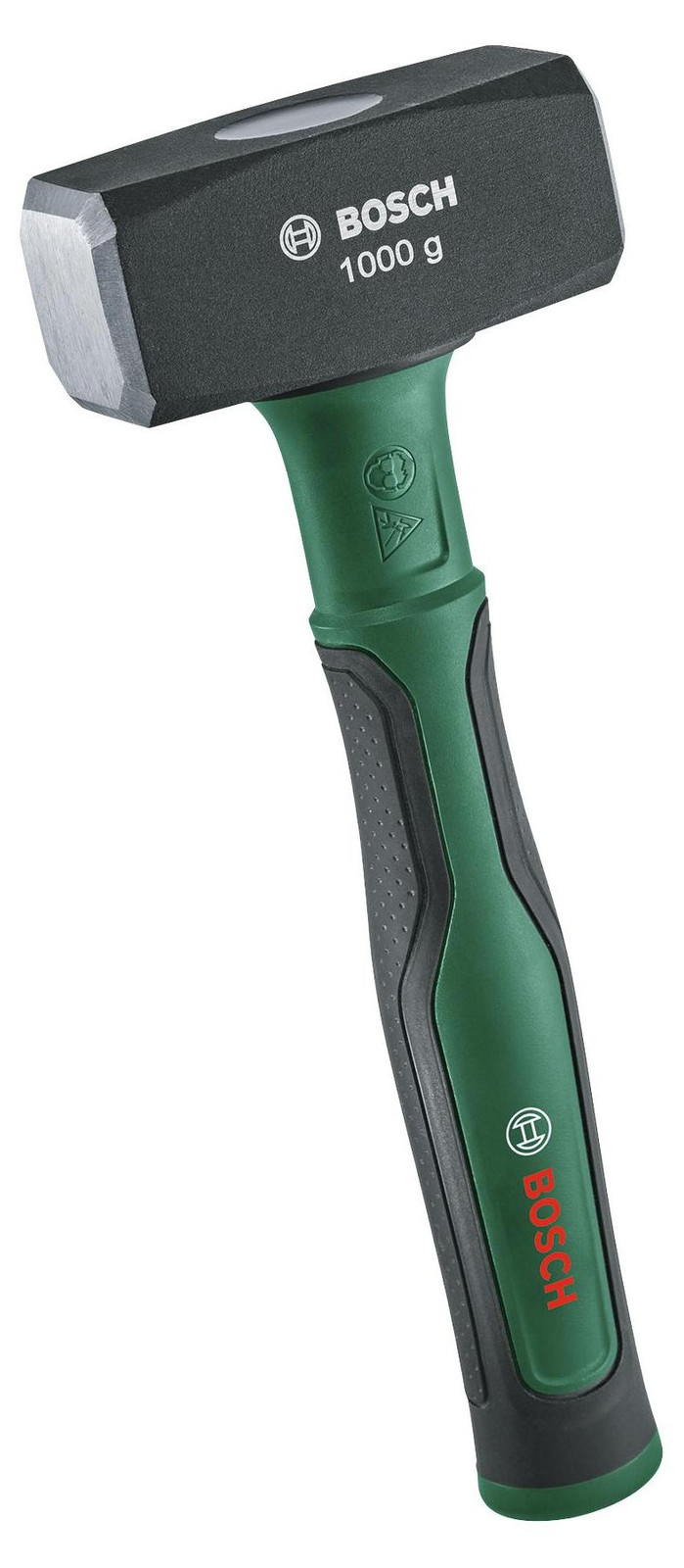 Bosch Sledge Hammer 1000g met Hard Carbon Steel Symmetrische Kop en Softgrip Handvat