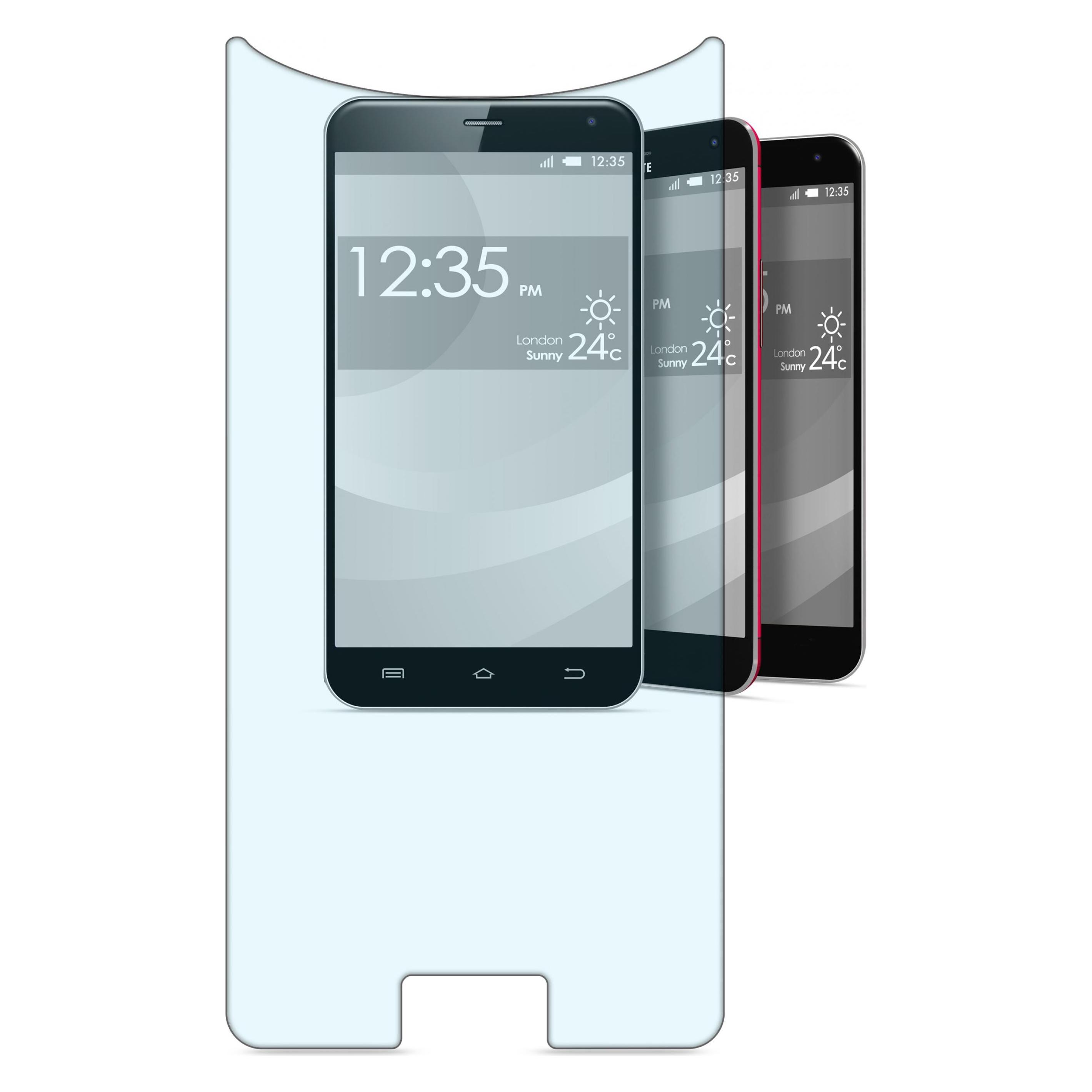 Cellularline Second Glass Uni (1 Stk., Smartphones bis 5.5 Zoll) (TEMPGLASBUNI55)