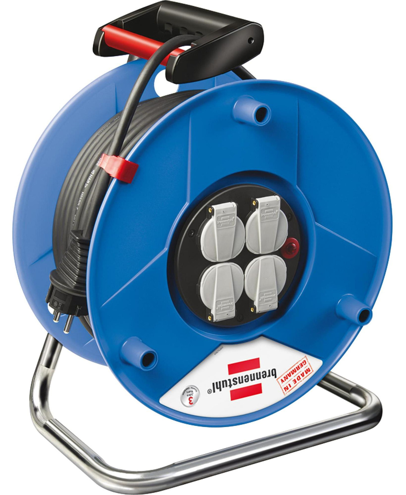 Brennenstuhl Garant haspel met 25 meter H05VV-F 3G1,5 kabel