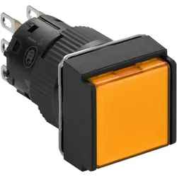 Schneider Electric XB6ECW8B1P Leuchtdrucktaster, orangefarben, Ø 16, flach, o. Rastung, 24V, 1OC  - 5 Stück