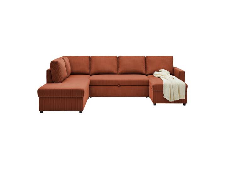 Wohnlandschaft Martina ACV links Terracotta Cord