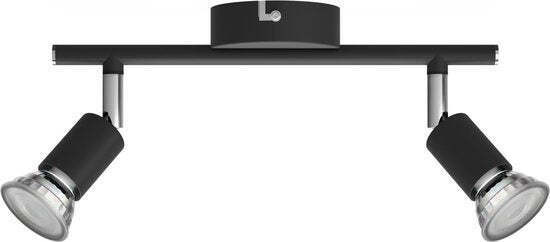 Philips Limbali Inbouwspot en Wandspot, 2 stuks, Zwart, LED, GU10, Verstelbaar