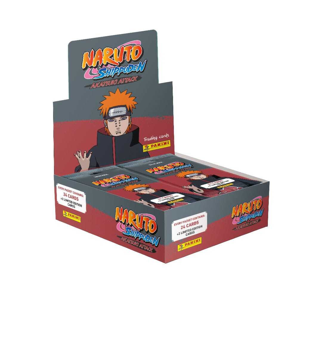 Panini Naruto Shippuden Akatsuki Attack Trading Cards Display van 10 stuks