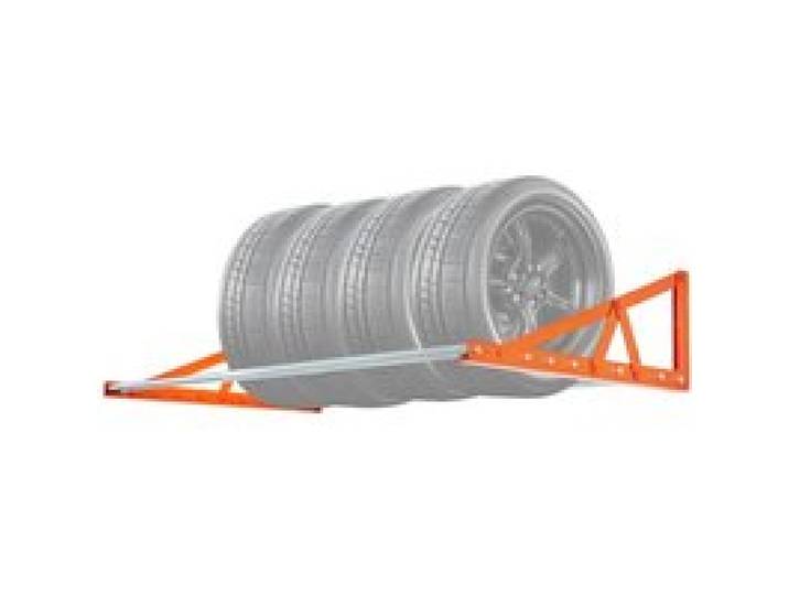 VEVOR Support de Rangement pour Pneus Mural, Rack à Pneus Réglable 79-142 cm, Étagère de Stockage de Pneus en Acier Q235, pour Pneus Standard R14-R20, Charge Max. de 181,44 kg, pour Garage Atelier