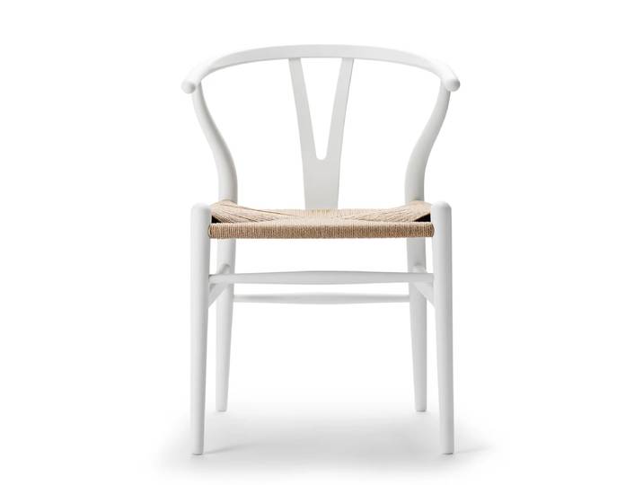 Carl Hansen - CH24 Wishbone Chair, Buche soft white / Naturgeflecht