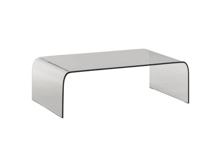 Klubtisch Curvo, Johann Jakob, transparent, Glas