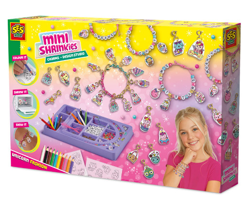 SES Creative Mini Shrinkies 14170 Charms Design Studio - Ontwerp en ruil je eigen sieraden