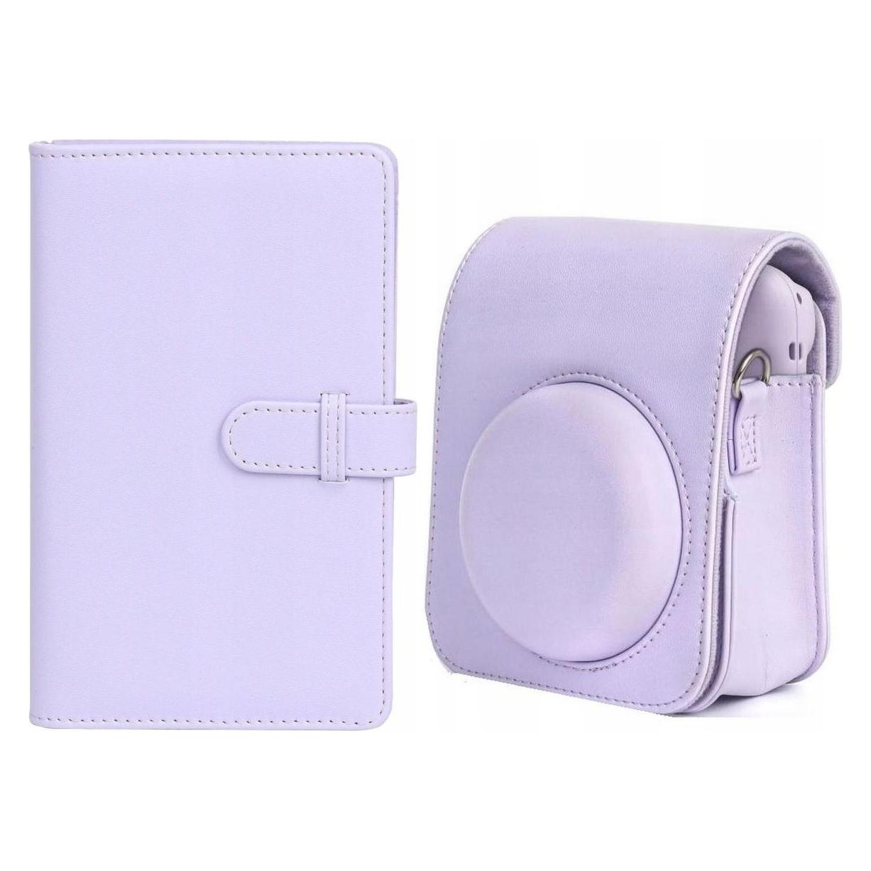 Loveinstant Pokrowiec Futerał Etui Do Fuji Instax Mini 12 + Album 108x / Fioletowy (LOVEINSTANT)