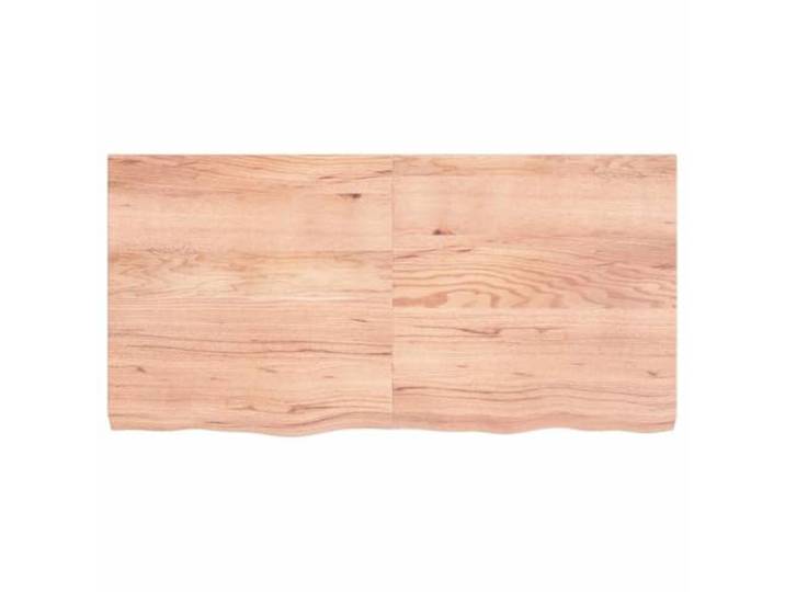 GFDWPUY Massivholz Eiche Tischplatte Hellbraun 120x60 cm Klappbar Naturkante, Handgefertigt, Lackiert, Vielseitig Kombinierbar, Platzsparend