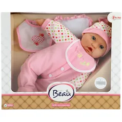 Toi-Toys BEAU Babypuppe 40 cm realistisches Puppenspiel mit Zubehör (zufällige Auswahl)