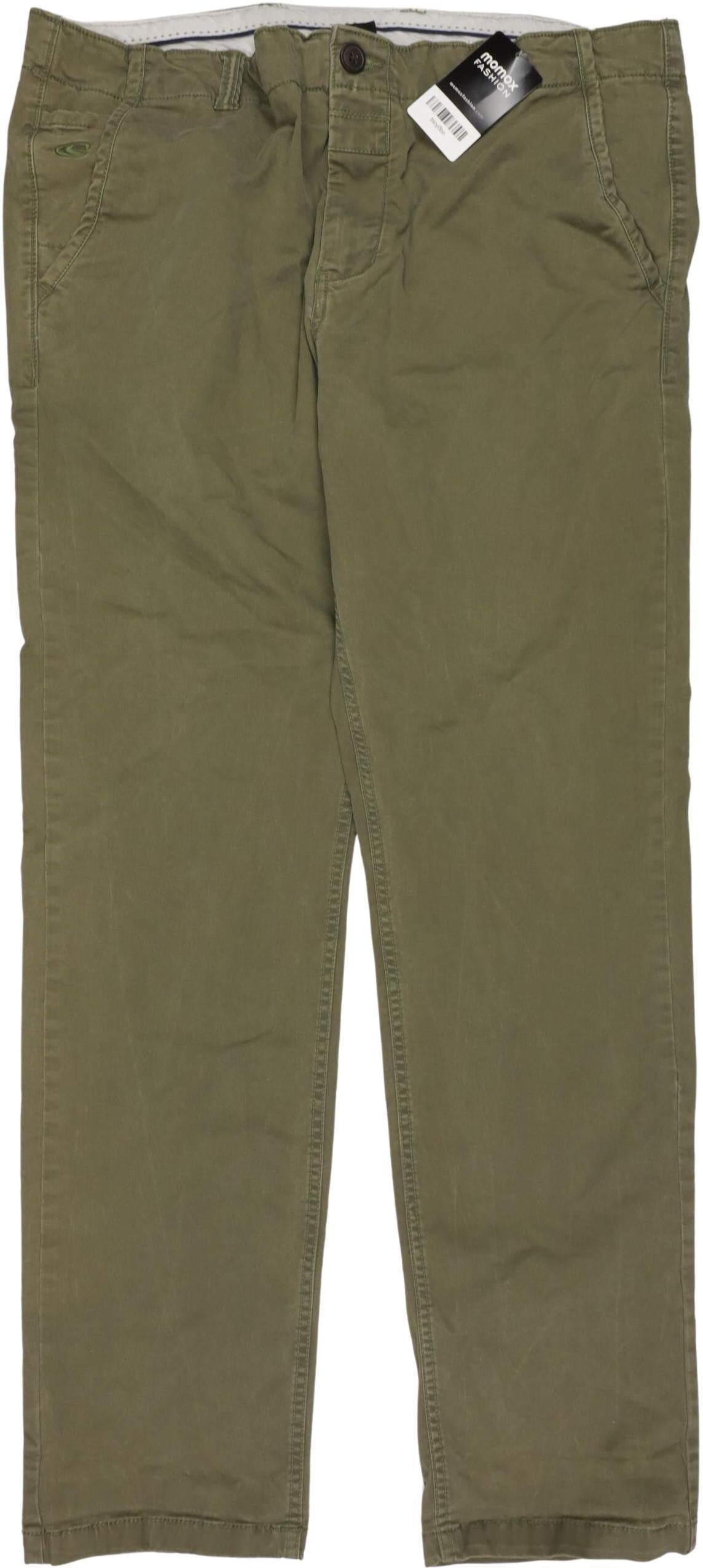 O Neill Herren Stoffhose, Grün, Gr. W38, Elasthan / Baumwolle - Second Hand