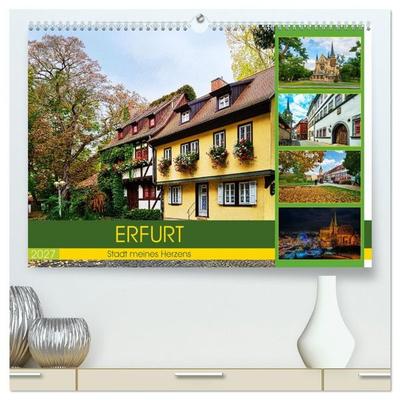 Erfurt - Stadt meines Herzens (hochwertiger Premium Wandkalender 2027 DIN A2 quer), Kunstdruck in Hochglanz