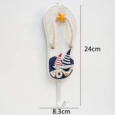 Wanddekoration, Wandbehang, mediterraner Stil, Heimgarderobe, kleiner Fisch, Segel-Slipper-Stil