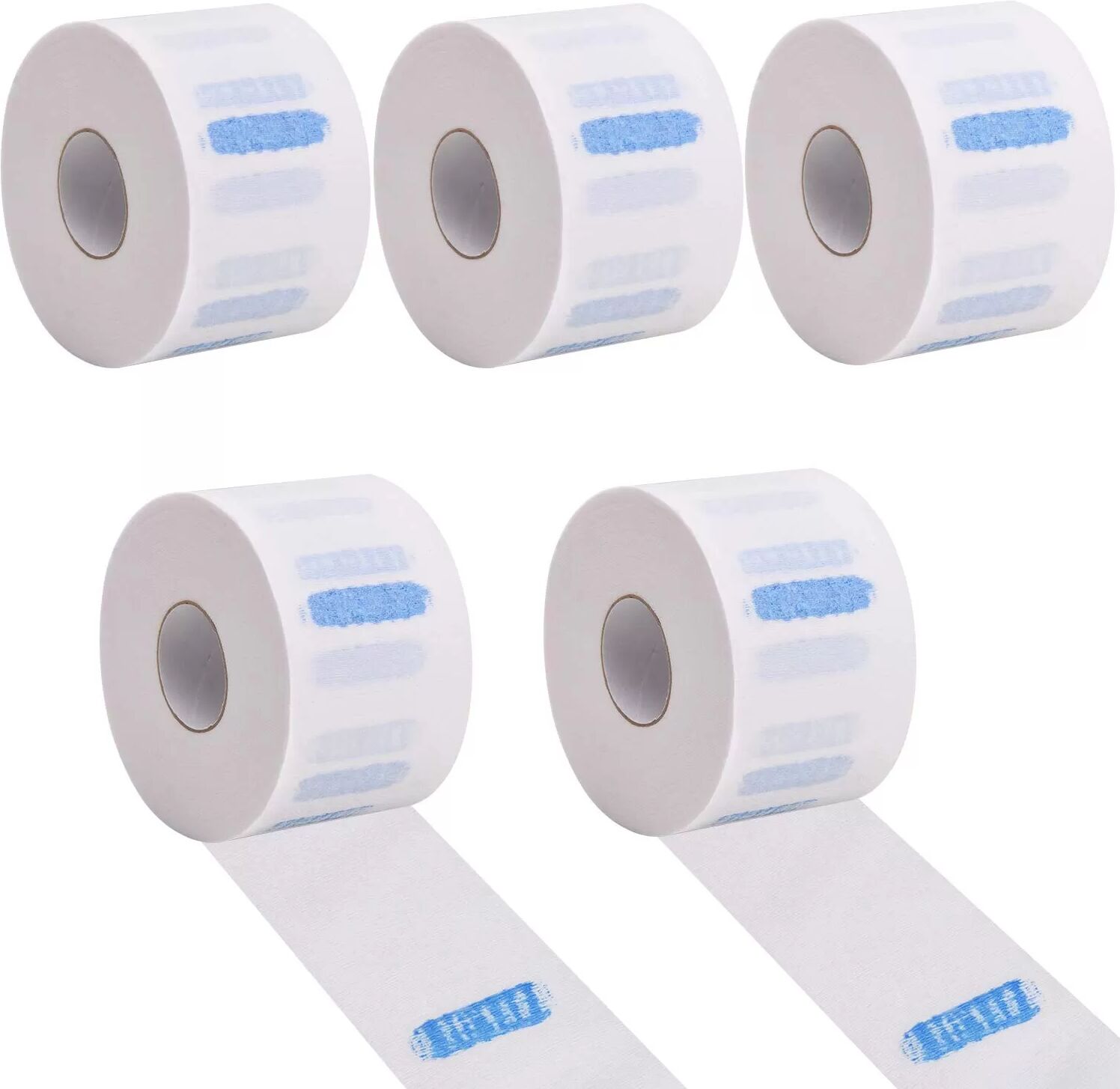INF Pack de 5 accessoires de coiffure jetables en papier pour cou extensible
