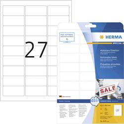 Herma 4347 Universal-Etiketten 63.5 x 29.6 mm Papier Weiß 675 St. Wiederablösbar Tintenstrahldrucker, Laserdrucker, Farblaserdrucker, Kopierer, Farbkopierer,
