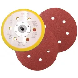 Elmag, Schleifmittel, - Schleifteller Ø 150 mm, 6-fach gelocht Klebe/Vinyl, 5/16" Aufnahme