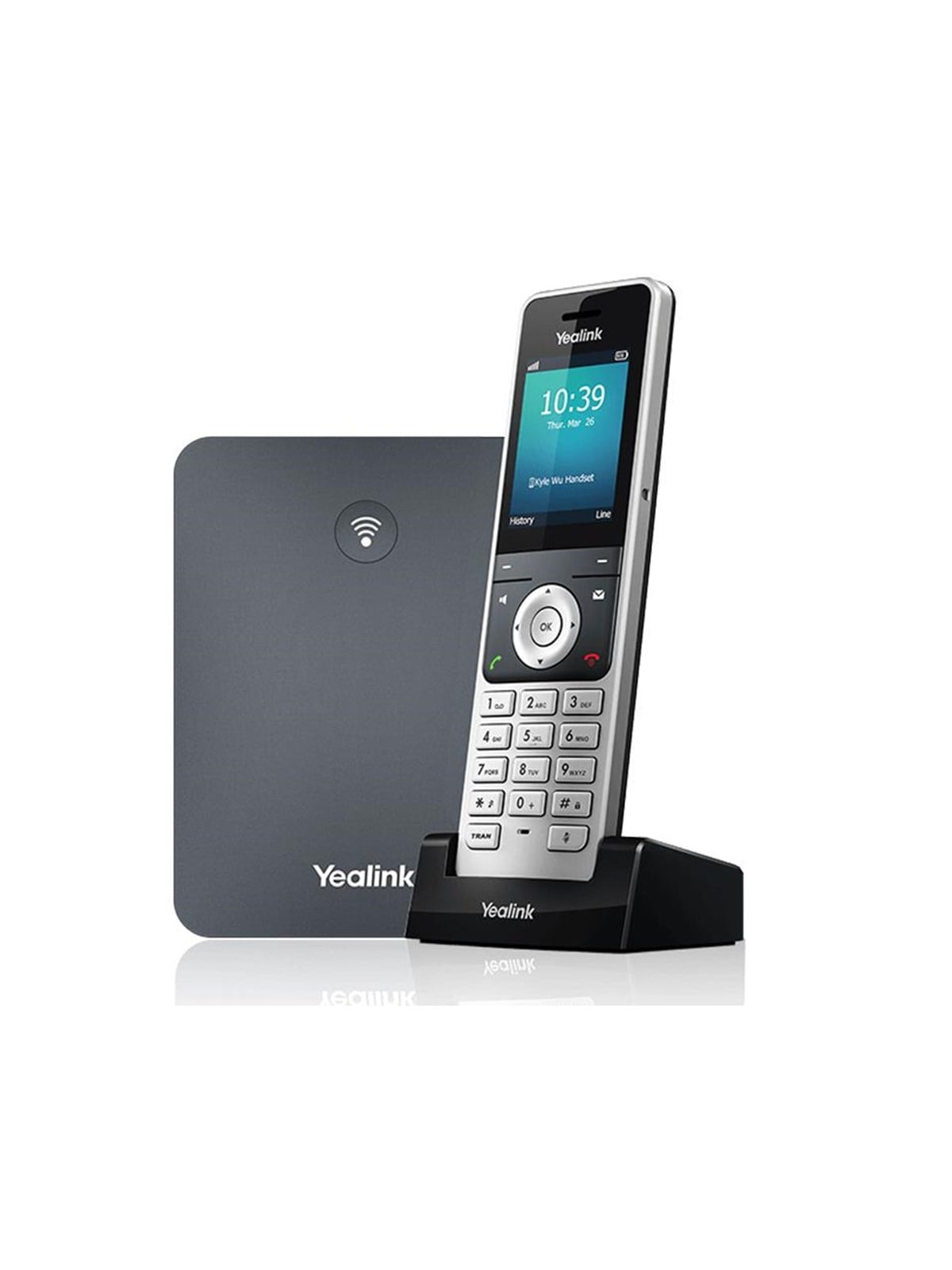 Yealink W76P - cordless phone / VoIP phone with caller ID - 3-way call capability