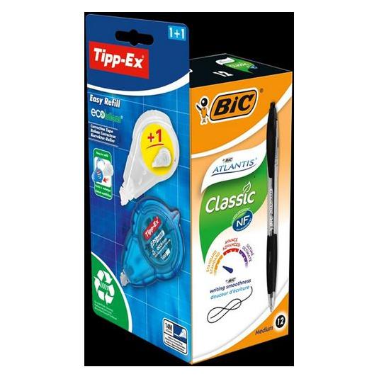 Bic Kugelschreiber-Set Atlantis Classic blauSchreibfarbe schwarz, 1 Set (12x) (989679)