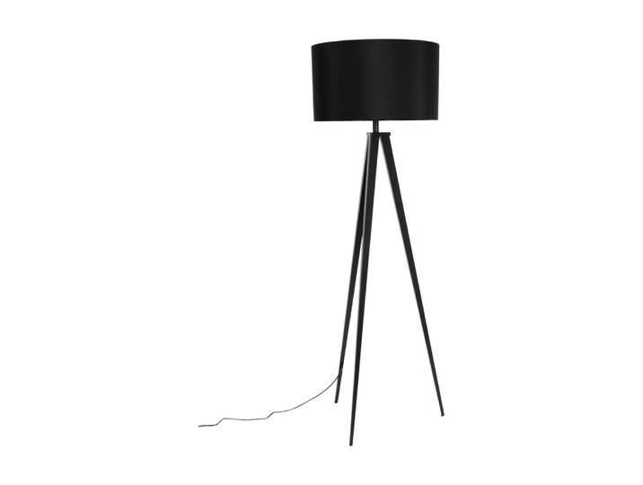 Lampadaire trépied en métal noir