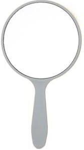 Fusion Finds Creative Handheld Makeup Mirror Portable Round Vanity Mirror With Comfortable Handle blue l
