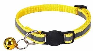 Uplifted Finds High Visibility Reflective Breakaway Safety Cat Collar yellow 10 Pcs