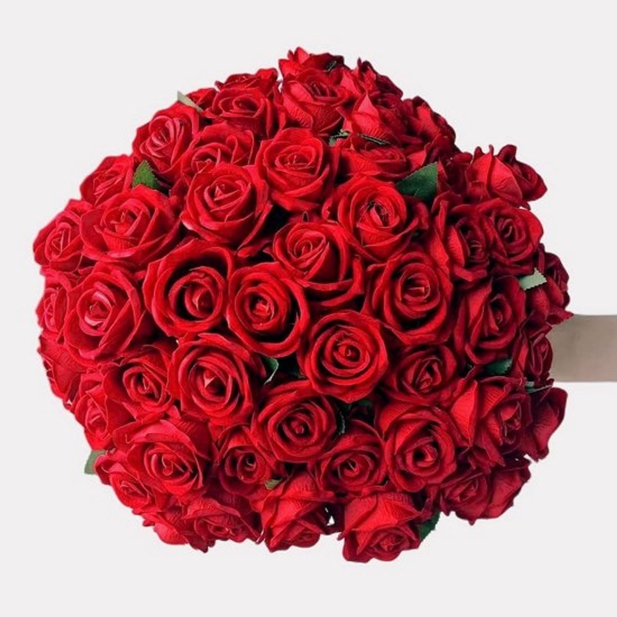 12 Stuks Kunstbloemen Lange Stelen Rode Rozen voor Bruiloft en Decoratie