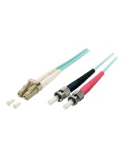 equip Glasfaserkabel 15 m OM3 LC ST Türkis M/M 50/125m m (255217)