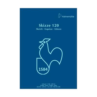 Hahnemühle Papier Skizze 120, DIN A 3, 120 g/m²
