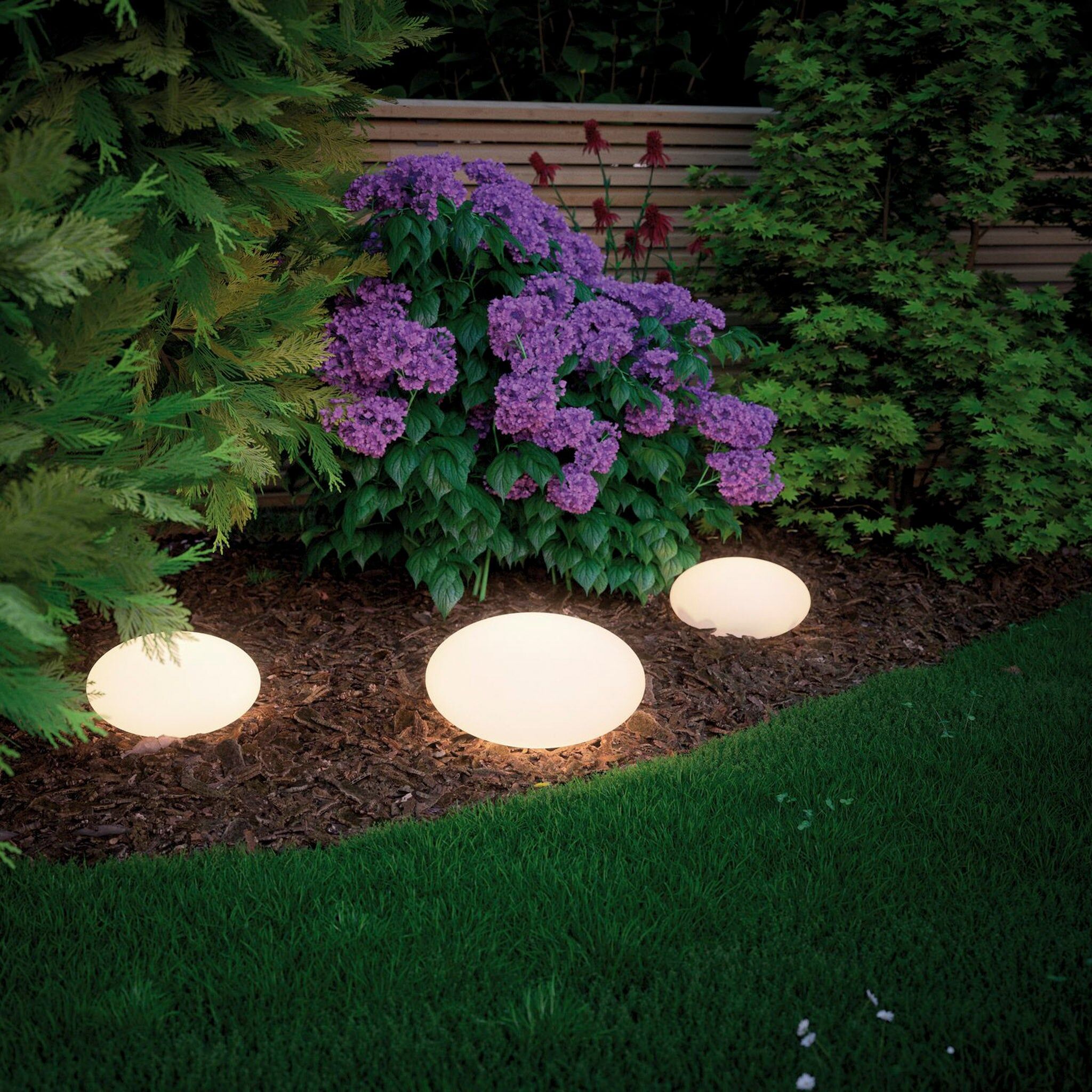 Paulmann - Plug & Shine Outdoor Stone 2.8W LED 28cm Floor Lamp with Ground Spike in White