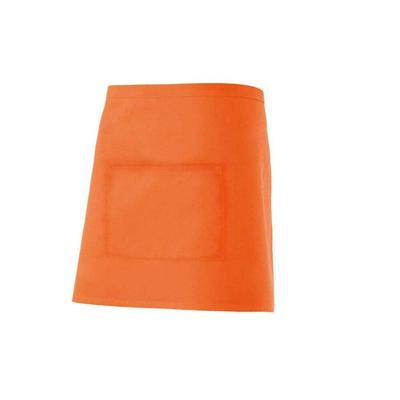 VELILLA Kurze Schürze mit Tasche  190 g/m² Orange One Size