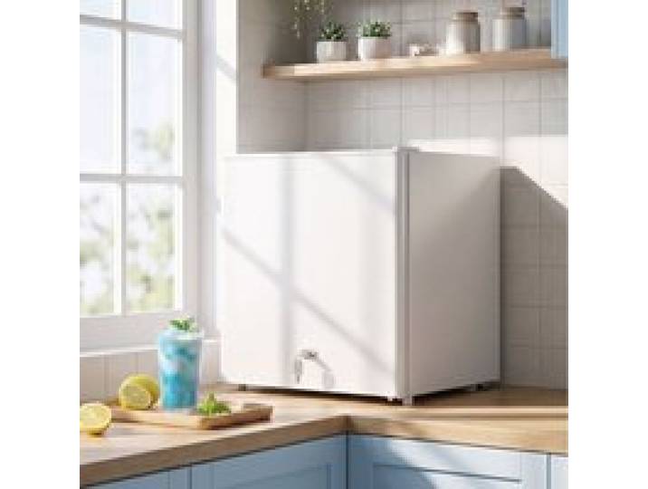Mini congélateur pose libre 35 L – Blanc – Température réglable – Porte réversible – R600a