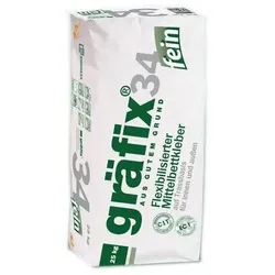 gräfix 34 fein Flexibilisierter Mittelbettkleber - 25 kg Sack
