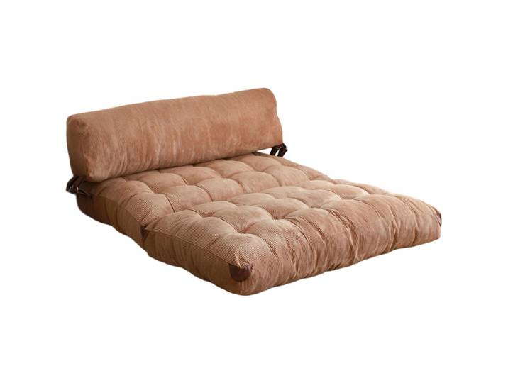 Bettsofa Foldbar camel Polyester B 120 T 75 cm - Bettsofa