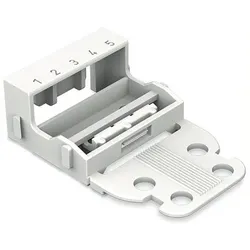 Wago 221-515 Befestigungsadapter,für 5-Leiter-Klemmen,Serie 221 - 4 mm2,weiß 221515  - 10 Stück