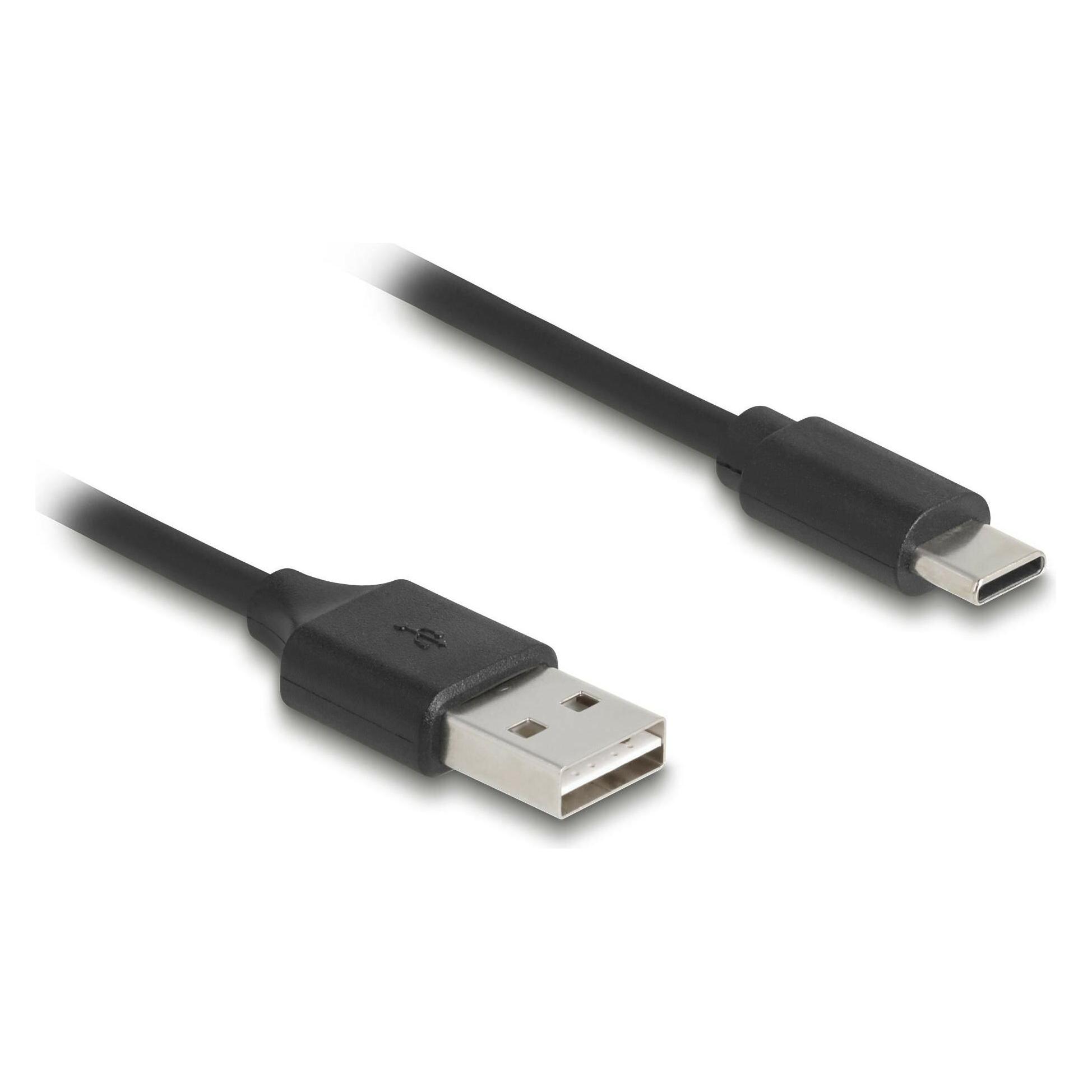 Delock Spiralkabel EASY-USB 2.0 Typ-A Stecker zu USB Type-C (0.80 m, USB 2.0) (90133)