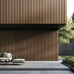 HOME DELUXE WPC Fassadenverkleidung DUVAR - 20m2 Teak