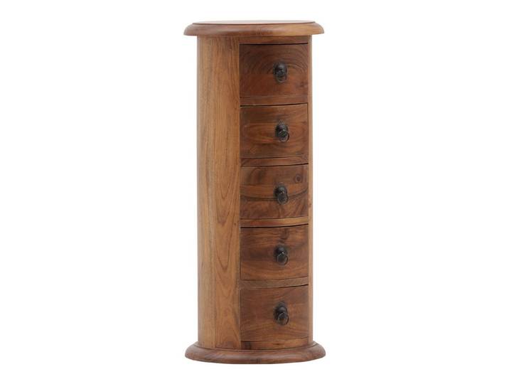massivum Kommode Merlow Akazie Rundschrank 5 Schub Beistelltisch (1 St)