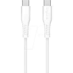 LOGILINK CU0261 - Sync- & Ladekabel, USB-C -> USB-C, 0,5 m, weiß