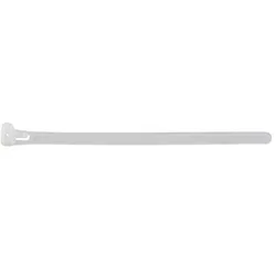 Kabelbinder wiederlösbar 7,6 x 300 mm aus Polyamid 6.6 - Farbe natur - (100 Stück)