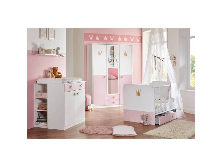 Drehtürenschrank Cindy 139cm Weiß