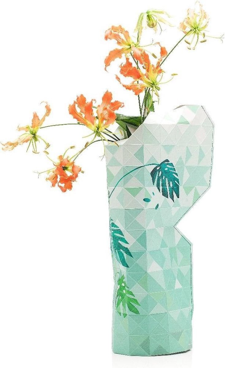 Tiny Miracles Duurzame Design Vaas Cover Jungle Leaves Large