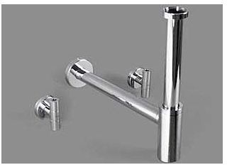 Bette Designsiphon B632-901 chrom, mit Eckventile