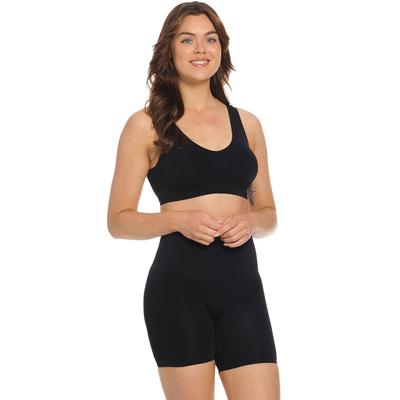 Slip MAGIC BODYFASHION, Damen, Gr. XXL, schwarz, Obermaterial: 90% Polyamid, 10% Elasthan, figurbetont, Unterhosen Slip, mittlere Formung, schimmert, nahtlos, eng, bequem, weich